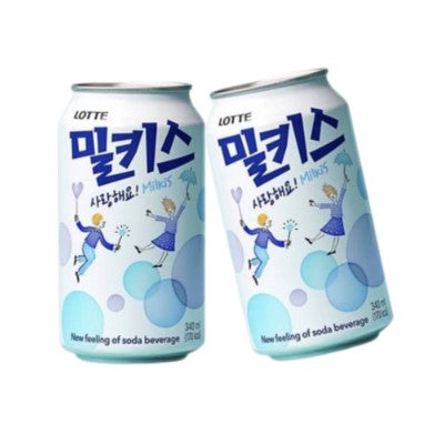 (LAST) [BOX] LOTTE MILKIS 340ML 롯데칠성 밀키스 캔  (24/CTN)