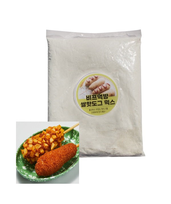 BIFF-MUKBANG RICE CORN DOG POWDER 5kg 정진 비프먹방 쌀 핫도그 파우더 (4/CTN)