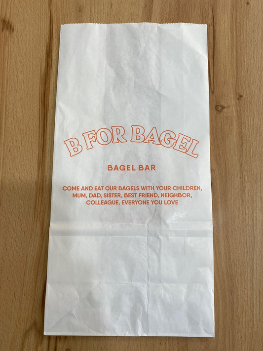 [BOX] B FOR BAGEL PAPER BAG LARGE 비포베이글 종이 봉투 대 (1,000/CTN)