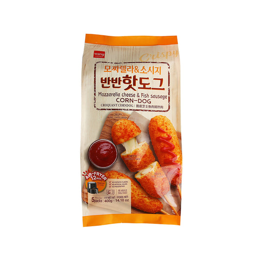 Wang 모짜렐라 & 소시지 반반 핫도그 Wang Sausage Half & Half Hot Dog  1 pack *12