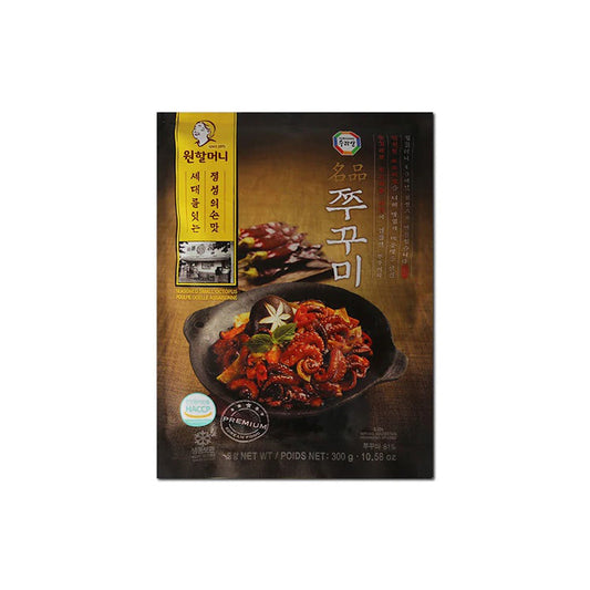 SEASONED SPICY SMALL OCTOPUS 300g 원할머니 쭈꾸미(20 per box)