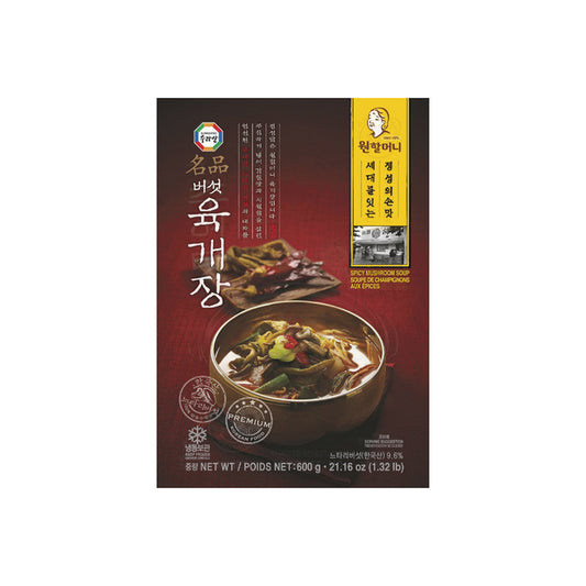 SPICY MUSHROOM SOUP 600g 원할머니 버섯 육개장(18/CTN)