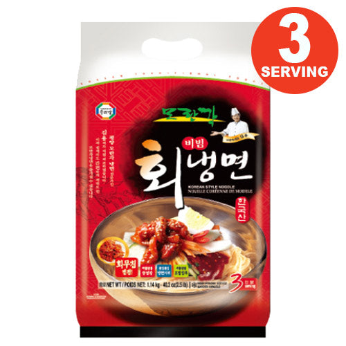 MORANGAK COLD NOODLES (SPICY BIBIM) 1.14KG 모란각 회냉면 (6/CTN)