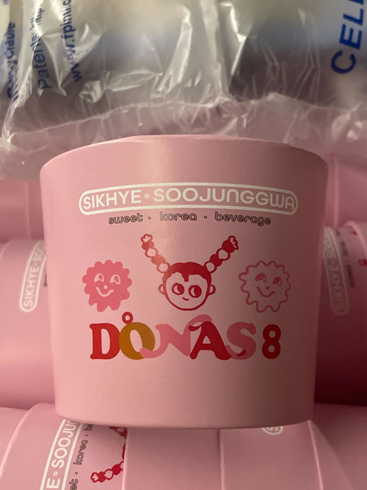 (LAST) [BOX] DONAS8 SLEEVE 도나스 8 아이스컵 슬리브 에어홀더 (500/CTN)