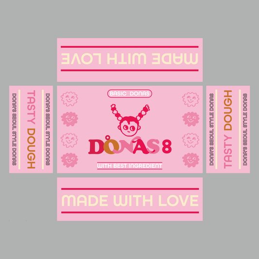 도나스8_도넛 박스 6개입 DONAS 8 DONUTS BOX 6EA - PINK