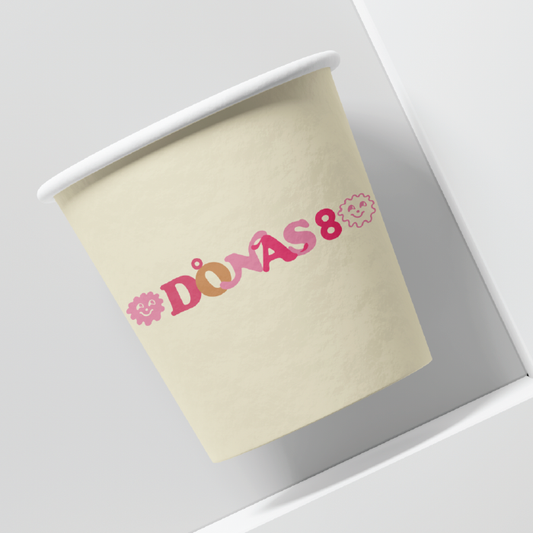 도나스8_낱개 판매 종이컵 DONAS 8 PAPER CUP - IVORY