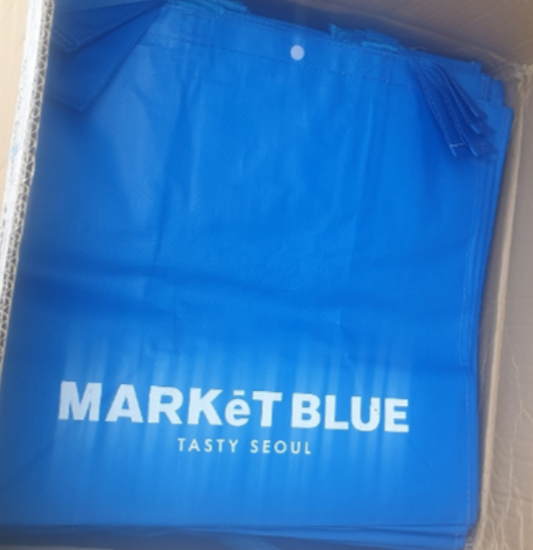 [BOX] BLUE TARPAULIN BAG 마켓블루 타포린백 (100/CTN)